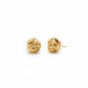 Knot earrings in gold image