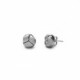 Elementary knot earrings in silver image
