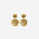 Circle earrings in gold image