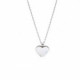 Cuore crystal necklace in silver