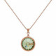 Basic chrysolite chrysolite necklace in rose gold plating in gold plating image