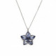 Collar flor blue jhade de Luxury de plata image