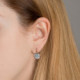 Basic light amethyst earrings in rose gold plating cover