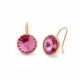 Basic circle rose earrings in rose gold image