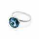 Basic aquamarine aquamarine ring in silver