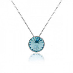 Basic aquamarine aquamarine necklace in silver