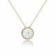 Basic crystal necklace in gold plating