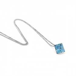 Fantasy aquamarine necklace in silver