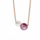 Pink Gold Necklace Combination Double
