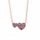 Pink Gold Necklace Cuore double image