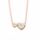 Pink Gold Necklace Cuore double image