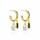 Macedonia erinite hoop earrings in gold plating