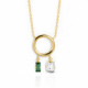 Macedonia circle erinite necklace in gold plating