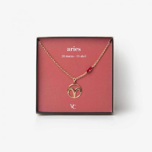 Horoscope aries siam necklace in gold plating