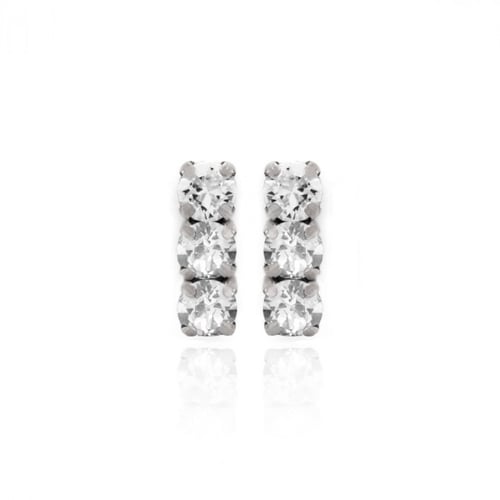 Celina crystal earrings in silver