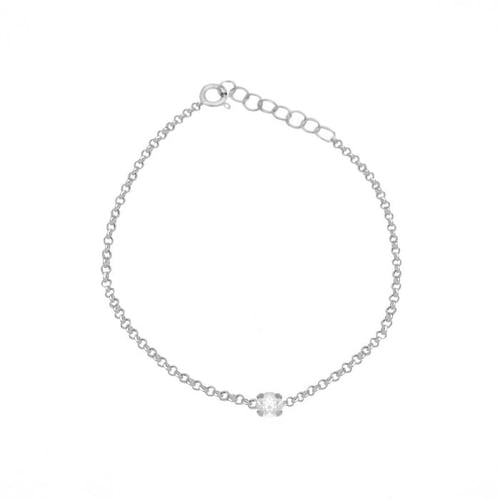 Celina mini crystal bracelet in silver