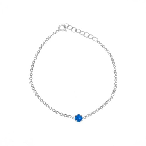 Celina mini sapphire bracelet in silver