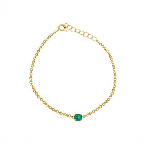 Pulsera mini emerald de Celine en oro
