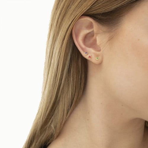 Lis peridot earrings in gold plating
