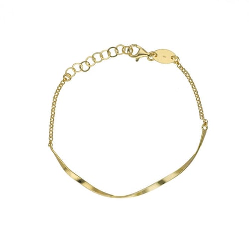 Eleonora semi-rigid bracelet in gold plating