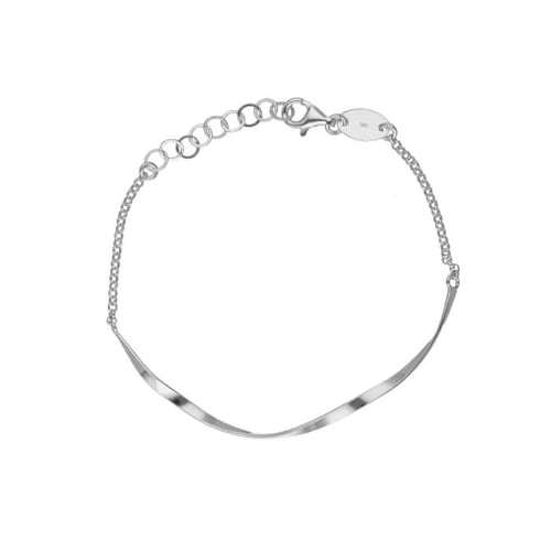 Eleonora semi-rigid bracelet in silver
