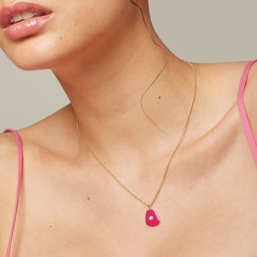 Ashley fuchsia necklace in gold plating
