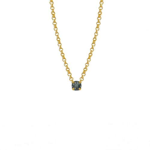 Celina mini diamond necklace in gold plating