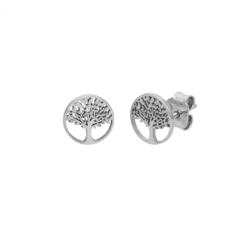 Tree earrings in silver