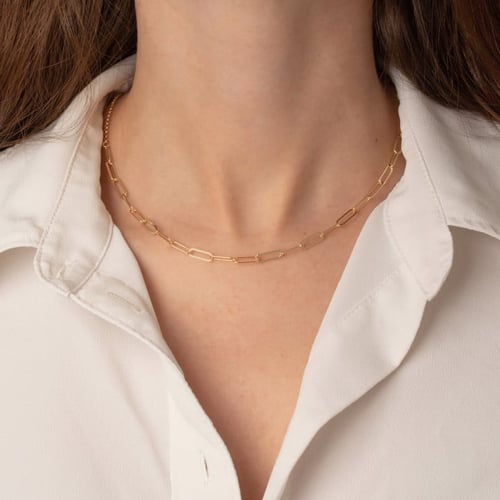 La Boheme links necklace in gold plating