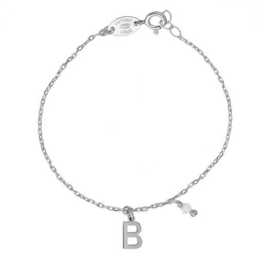 THENAME letter B crystal bracelet in silver