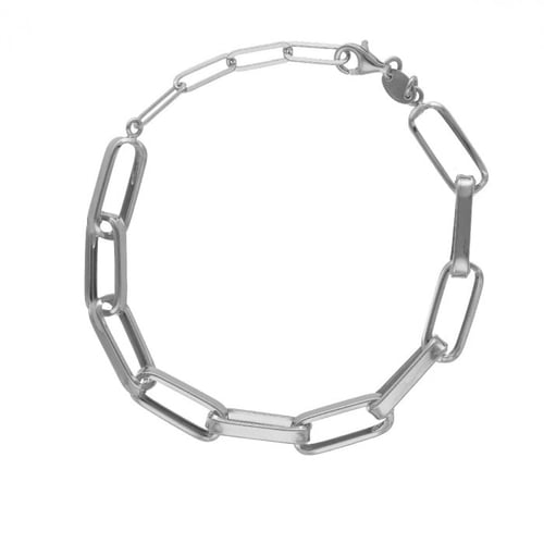 Capture links bracelet in silver