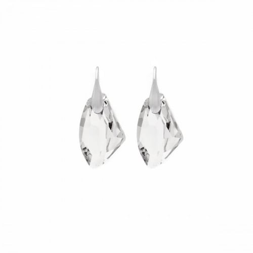 Luxury crystal earrings in silver