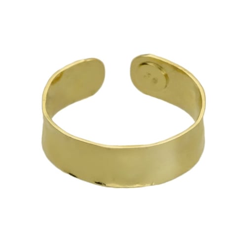 Arlene texture thin ring in gold plating