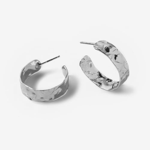 Arlene texture earrings in silver