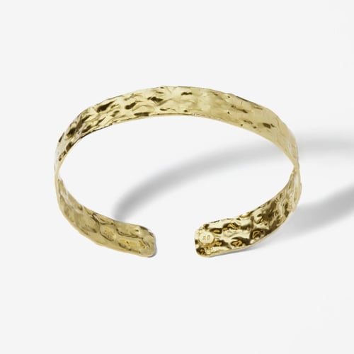 Arlene texture bracelet in gold plating