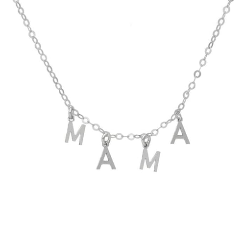 THENAME 4 letters necklace in silver