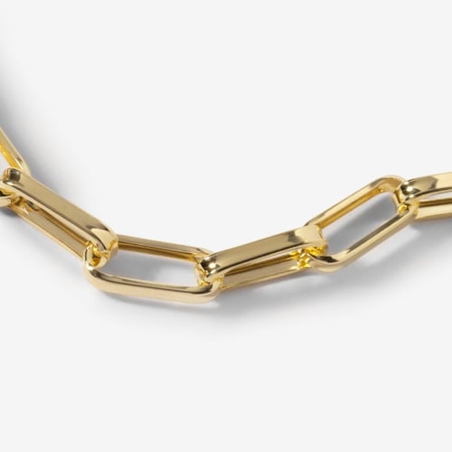 Capture links bracelet in gold plating