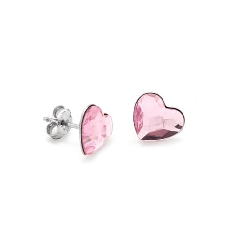 Cuore heart roseline earrings in silver
