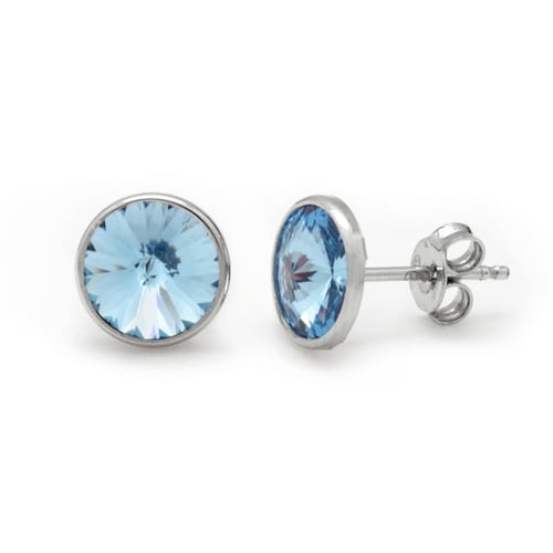 Basic aquamarine aquamarine earrings in silver