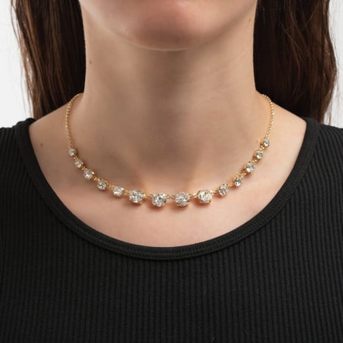 Collar crystal de Celine Estelar en oro