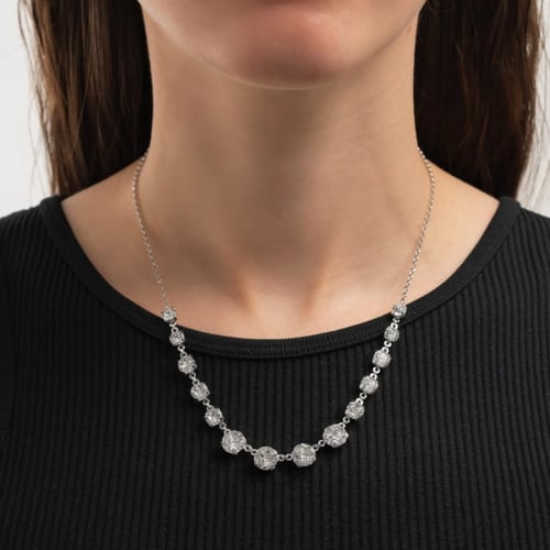 Collar crystal de Celine Estelar en plata
