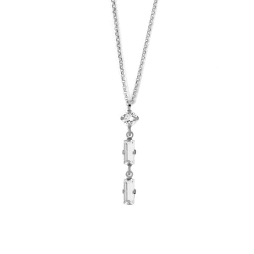 Esgueva crystal necklace in silver