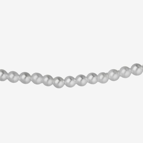 Collar corto mini perlas elaborado en plata