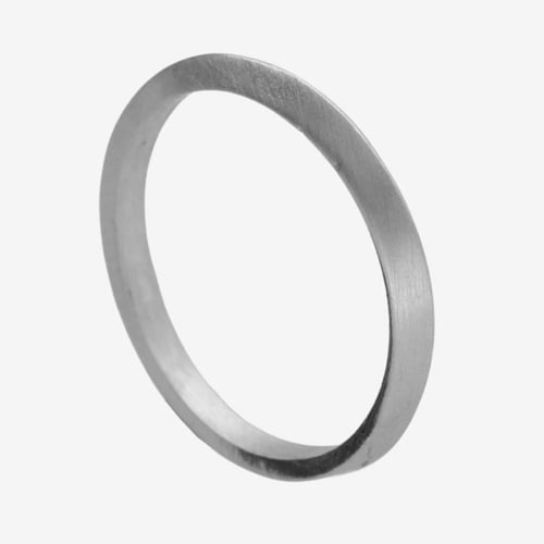 Ares textured silver ring