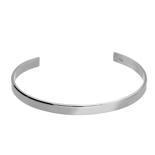 Ares smooth silver bracelet