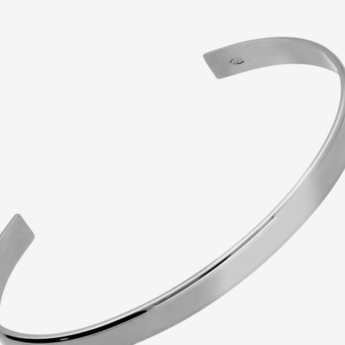 Ares smooth silver bracelet