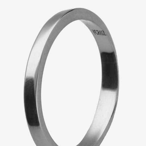 Ares smooth silver ring