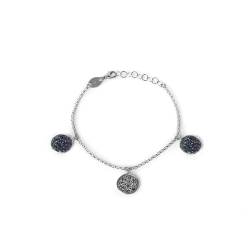 Chiss circles crystal bracelet in silver