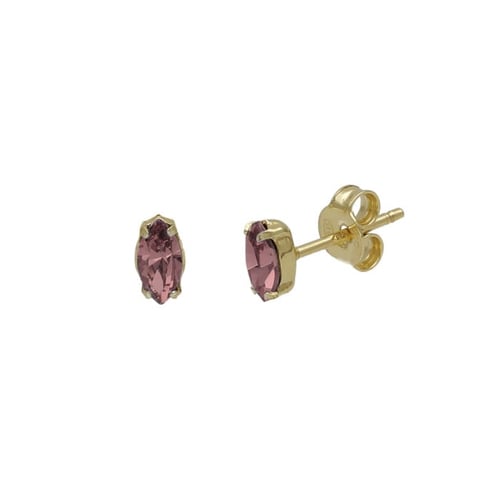Bianca marquise light amethyst earrings in gold plating