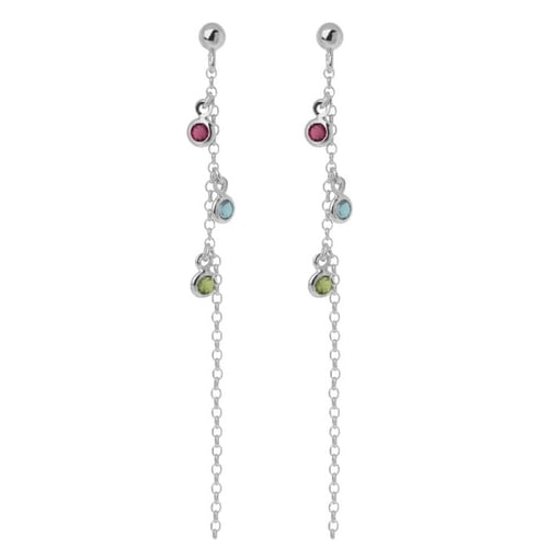 Juliette multicolour earrings in silver